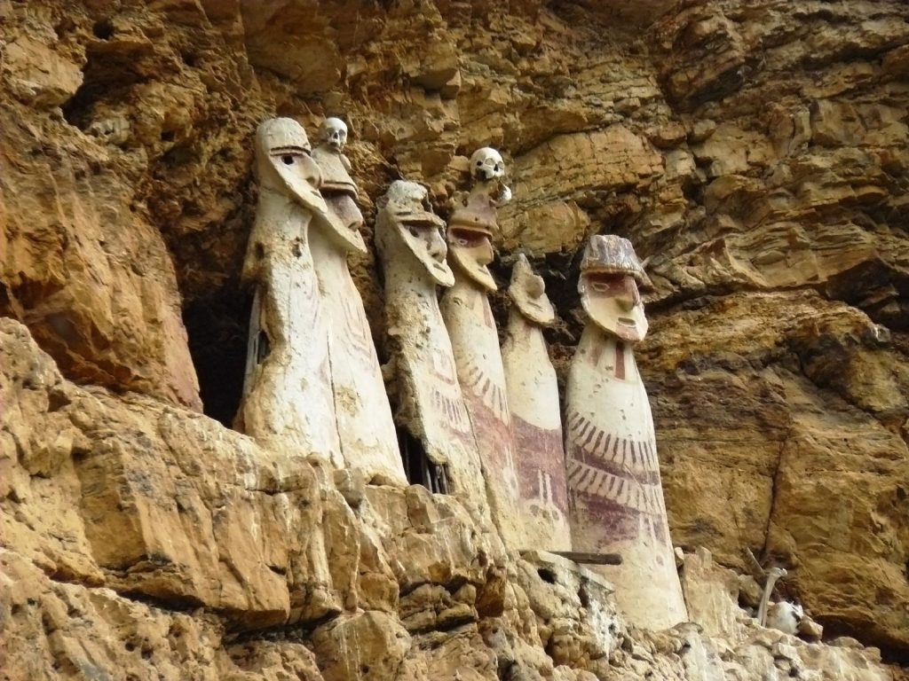 tombs of karanja in rocks in peru, Chachapoyas