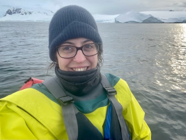 kayaker in Antarctica