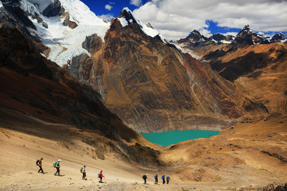 Trekking in Cordiliera Huayhuash.