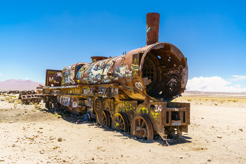 Train Cemetery in Uyuni. 