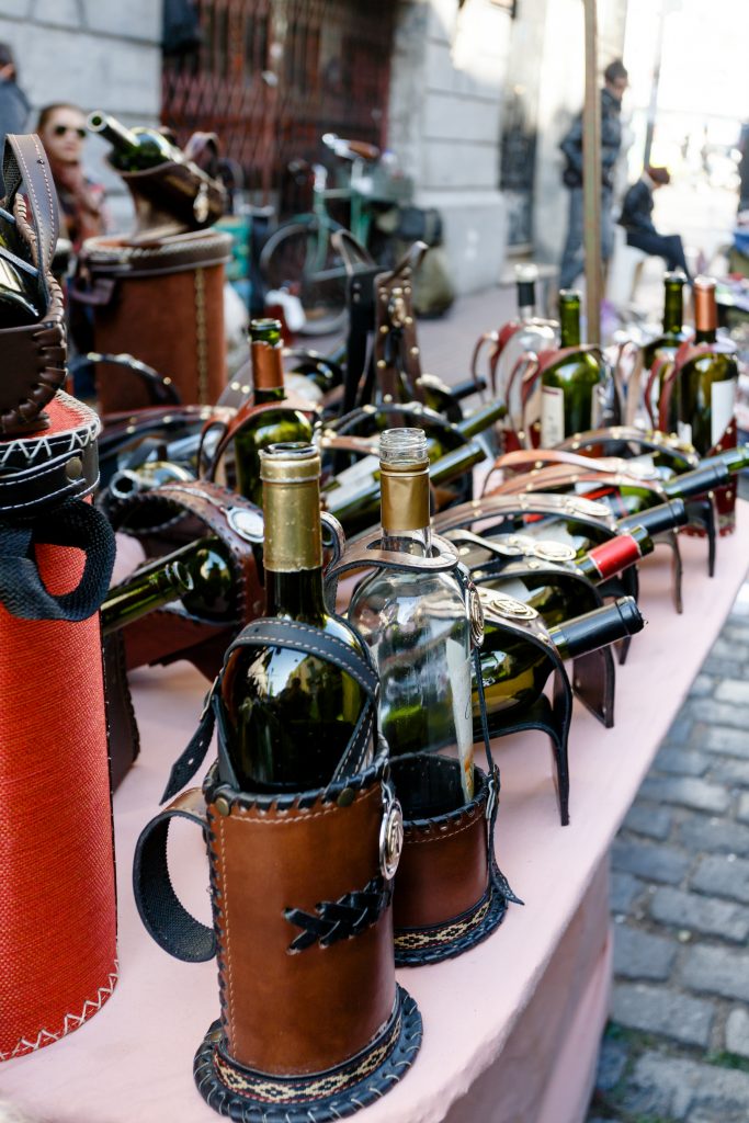 Buenos Aires. Argentina. July 2015. Landscape of San telmo street market. credit shutterstock