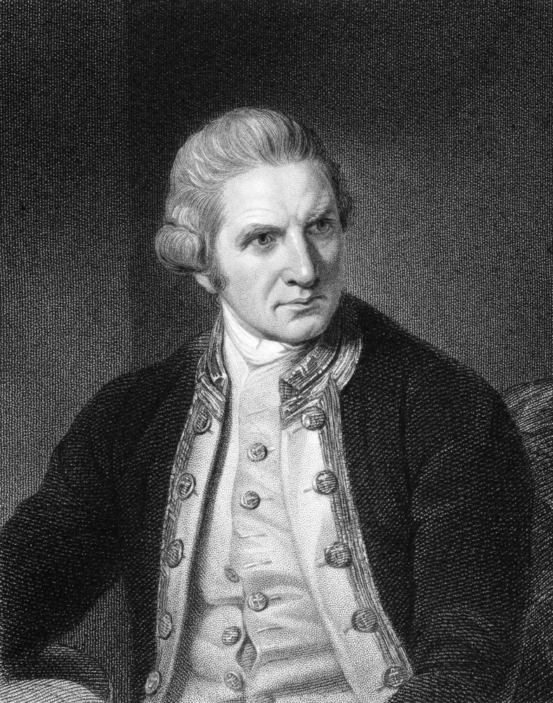 portrait of antarctic discoverer james cook