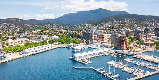 Embarkation in Hobart