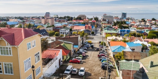 Arrive in Punta Arenas, Chile