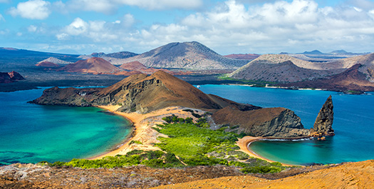 Bartolome island and Sullivan bay