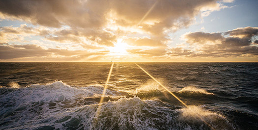 At Sea through the Denmark Strait